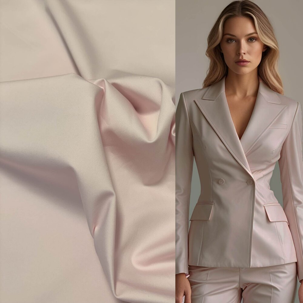 Katoen Stretch 5162 - zacht roze