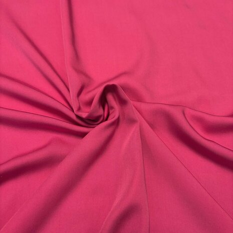 Gabardine de viscose 5163 - rose vif Gabardine de viscose 5163 - rose vif
