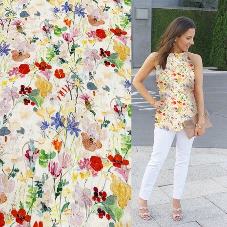 Baumwollmusselin Inkjet 5167