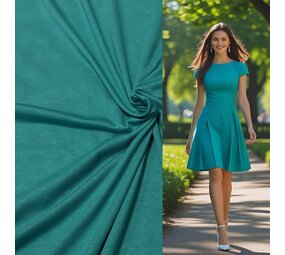 Jersey viscose 5174 - pétrole clair Jersey viscose 5174 - pétrole clair