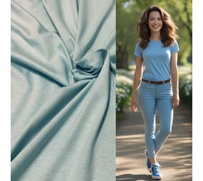 Jersey viscose 5176 - bleu clair Jersey viscose 5176 - bleu clair