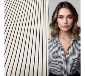 Cotton Poplin 5182 - anthracite/white Cotton Poplin 5182 - anthracite/white