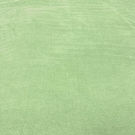 Velours côtelé de coton extensible AB39 - Vert menthe Velours côtelé de coton extensible AB39 - Vert menthe
