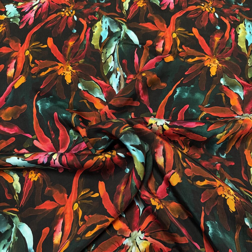 Jet d'encre Cupro Stretch - 5246 Jet d'encre Cupro Stretch - 5246