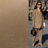Gabardine de bambou extensible BC37 - mélange bronze !!NOUVEAU!!