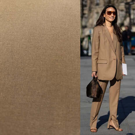 Gabardine de bambou extensible BC37 - mélange bronze !!NOUVEAU!! Gabardine de bambou extensible BC37 - mélange bronze !!NOUVEAU!!