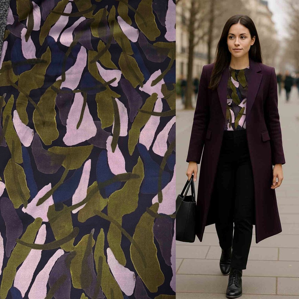 Viscose stretch jet d'encre 5257 Viscose stretch jet d'encre 5257