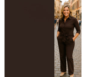 Travel Stretch Jersey BJE40 - Brown Travel Stretch Jersey BJE40 - Brown