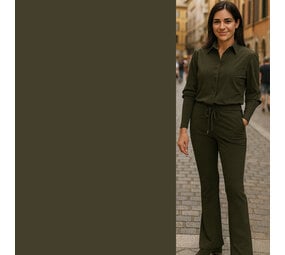 Jersey extensible de voyage BJ51 - vert mousse foncé Jersey extensible de voyage BJ51 - vert mousse foncé