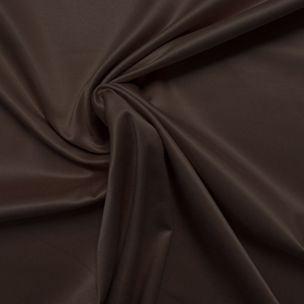 Gloss Cotton Uni S08 - chocolate brown Gloss Cotton Uni S08 - chocolate brown