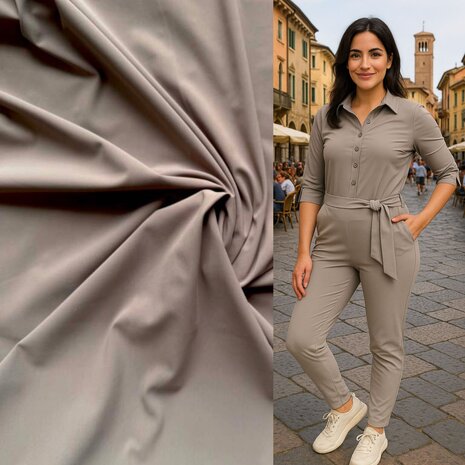 Travel Stretch Jersey BJ50 - taupe Travel Stretch Jersey BJ50 - taupe
