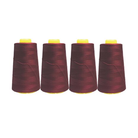 Overlock Yarn - Bordeaux Package 4 pcs. Overlock Yarn - Bordeaux Package 4 pcs.
