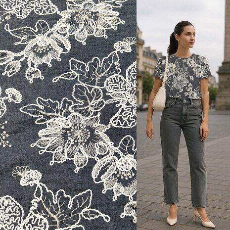 Embroidered Jeans 5281