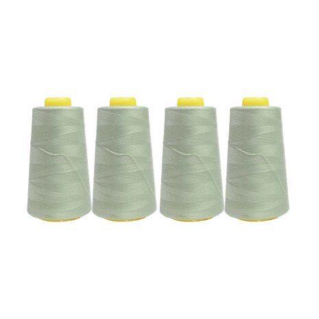 Overlock Yarn - Powder green Package 4 pcs Overlock Yarn - Powder green Package 4 pcs