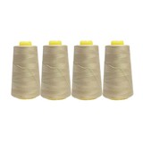 Overlockfaden -  Dunkelbeige - Paket 4 Stk.
