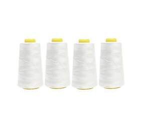 Overlockfaden -  Weiß  - Paket 4 Stk. Overlockfaden -  Weiß  - Paket 4 Stk.