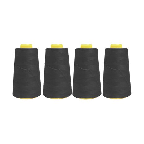 Lockgaren - zwart - PAKKET 4 st.