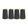 Overlock Yarn - black - PACKAGE 4 pc.