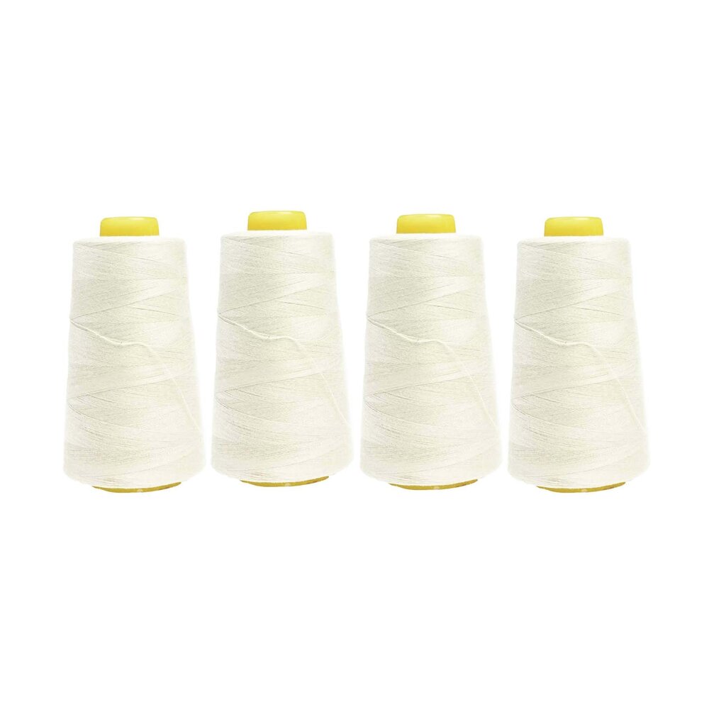 Overlock Yarn - cream - PACKAGE 4 pc. -