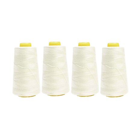 Fil pour Surjetteuse - creme - PAQUET 4 pc. -
