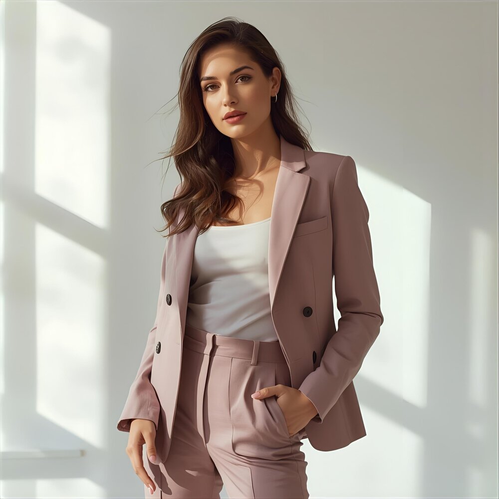 Coton Stretch 5280 - vieux rose Coton Stretch 5280 - vieux rose