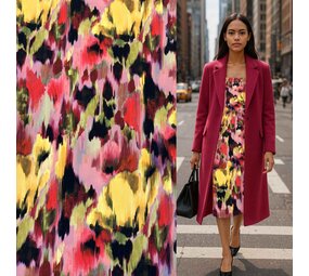 Viscose Stretch Jet d'encre 5283 Viscose Stretch Jet d'encre 5283