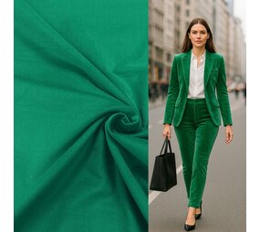 Velours Stretch 5292 - vert émeraude Velours Stretch 5292 - vert émeraude