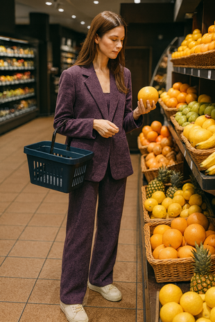 Corduroy Stretch - CS01 - Paars Corduroy Stretch - CS01 - Paars