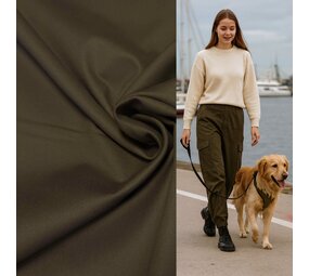 Cotton Stretch 5311 - dunkles Moosgrün