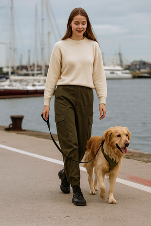 Cotton Stretch 5311 - dunkles Moosgrün