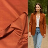 Velvet Stretch 5312 - terra rood