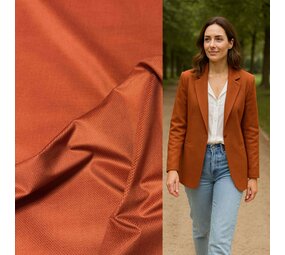 Velours Stretch 5312 - rouge terra Velours Stretch 5312 - rouge terra