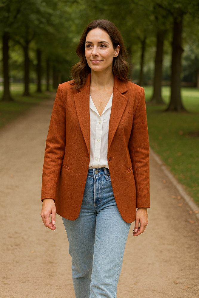 Velvet Stretch 5312 - terra rood