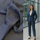 Bambus Gabardine Stretch BC03 - Jeans Blue Melange Bambus Gabardine Stretch BC03 - Jeans Blue Melange