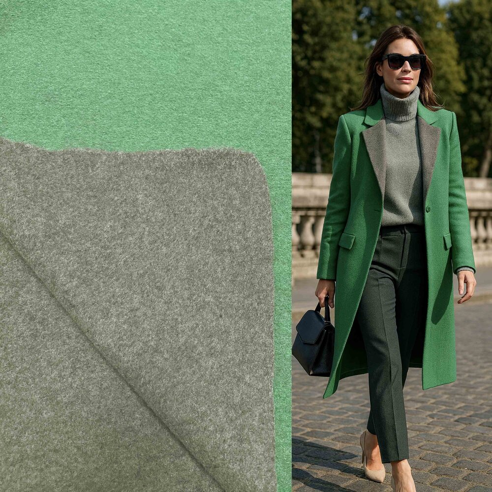 Double Face DF26- emerald/grey