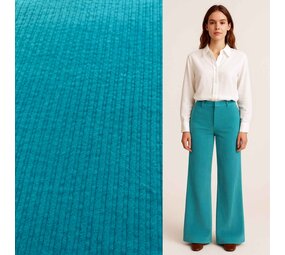 Katoen Corduroy 5321- turquoise Katoen Corduroy 5321- turquoise