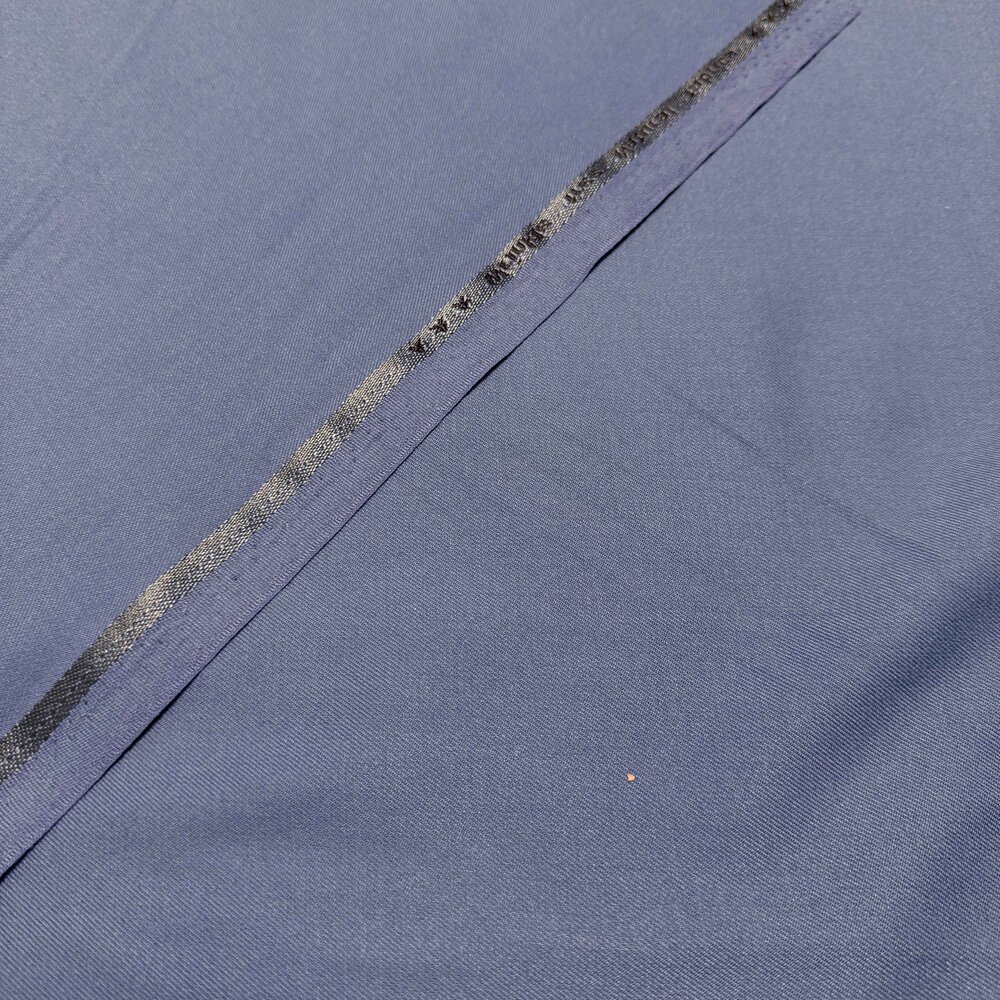 Gabardine de bambou extensible BC43 - Bleu poudre foncé