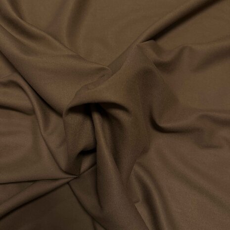 Bamboe Gabardine Stretch BC44 - Donker caramel