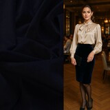 Velvet Stretch 5337 - nachtblauw