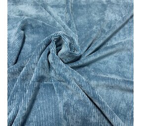 Velours côtelé extensible - CS18 - Pétrole