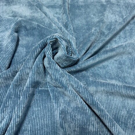 Velours côtelé extensible - CS18 - Pétrole