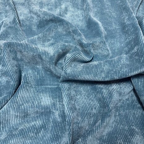 Velours côtelé extensible - CS18 - Pétrole