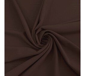 NJ COUPON - Scuba Crêpe CR35 - dark brown 105X150CM NJ COUPON - Scuba Crêpe CR35 - dark brown 105X150CM