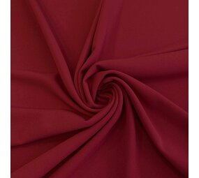 COUPON NJ - Crêpe Scuba CR05 - rouge foncé 125 x 140 cm