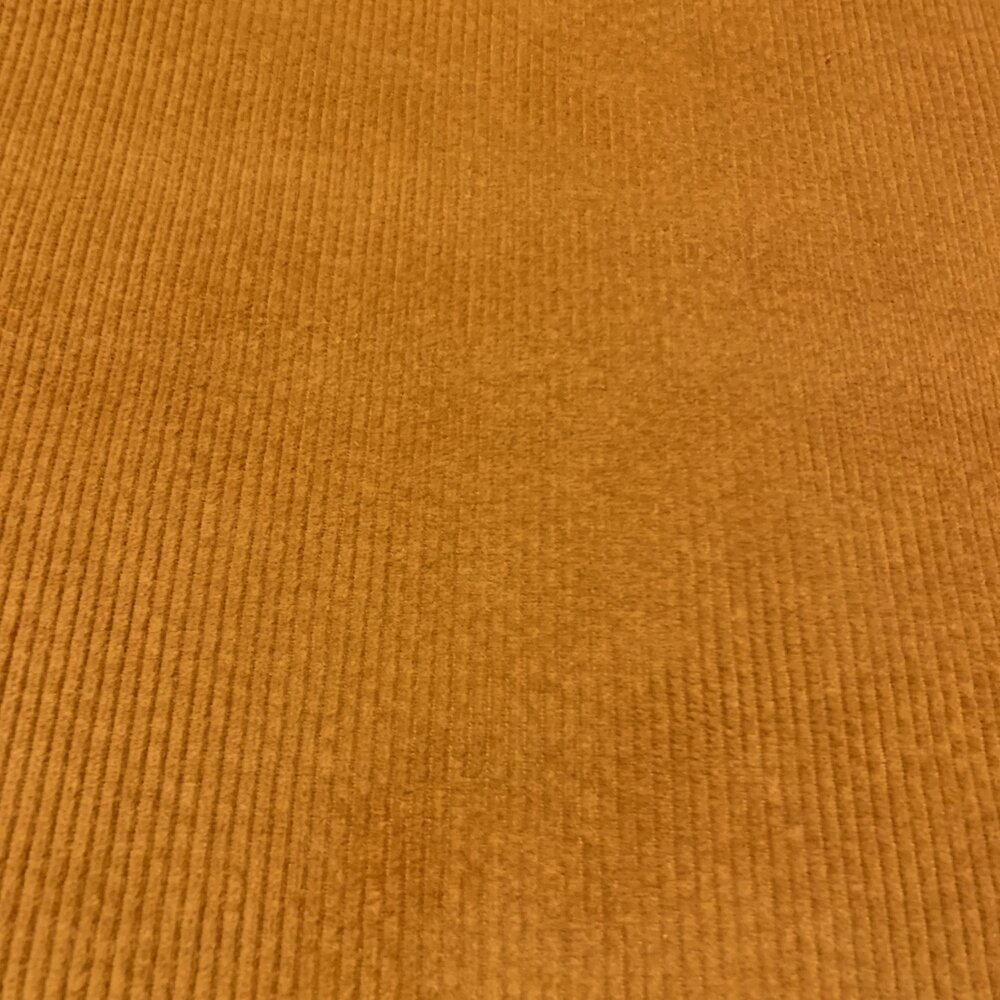 NJ COUPON-   Katoen Corduroy Stretch AB02 - Oker 115X140CM