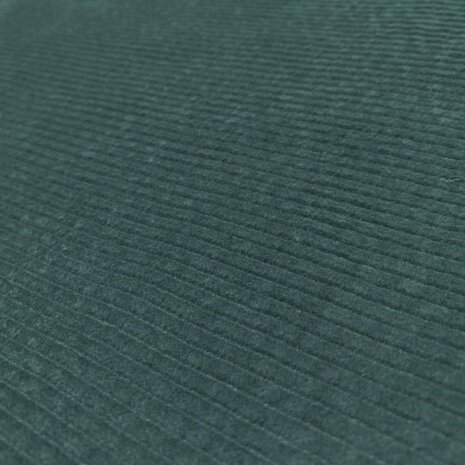 COUPON NJ - Velours côtelé extensible en coton AB27 - pétrole 60+80 x 140 cm