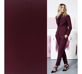 COUPON NJ - Terlenka 4-Way Stretch TS01 - bordeaux 70 x 147 cm