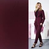 NJ COUPON - Terlenka 4-Way Stretch TS01 - bordeaux 100X147CM (VLK)