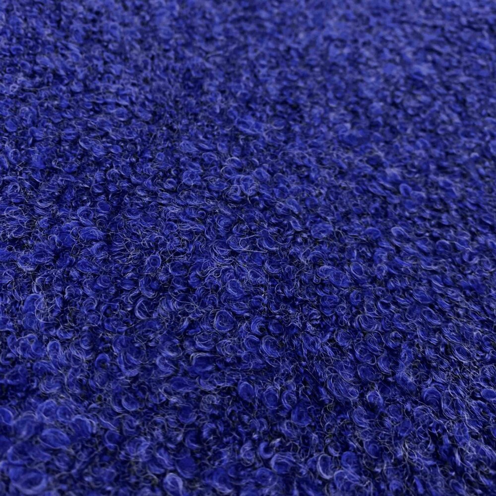 NJ COUPON - Bouclé Kreisel BB03 - cobalt blue 120X150CM