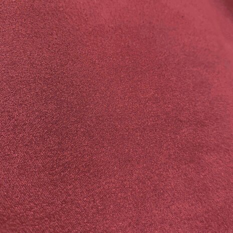 NJ COUPON -  Suedine Stretch  SU12 - donker rood    150X148CM